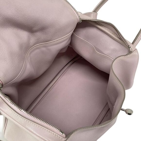 Hermes Shoulder Bag Lindy 30 Rose Dragee Silver Hardware - Picture 10 of 16